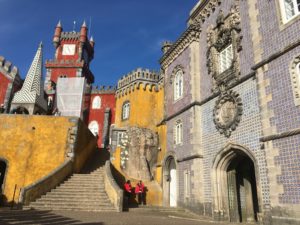 Courtyard of Arches Pena Palace 